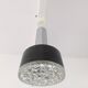 Metal and bubbled glass pendant light, Staff design, 1970s