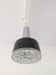 Metal and bubbled glass pendant light, Staff design, 1970s