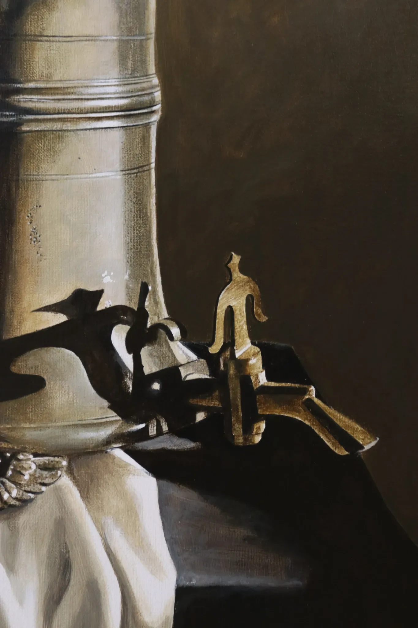 Still life with pewter potters' guild flagon – Marjolein van den Berg