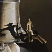 Still life with pewter potters' guild flagon – Marjolein van den Berg