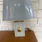 Vintage lamps decorated with golden turtles, 1970s