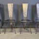 Hand crafted steel and stone dining set, 1970s