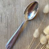 10 silver metal spoons art deco style