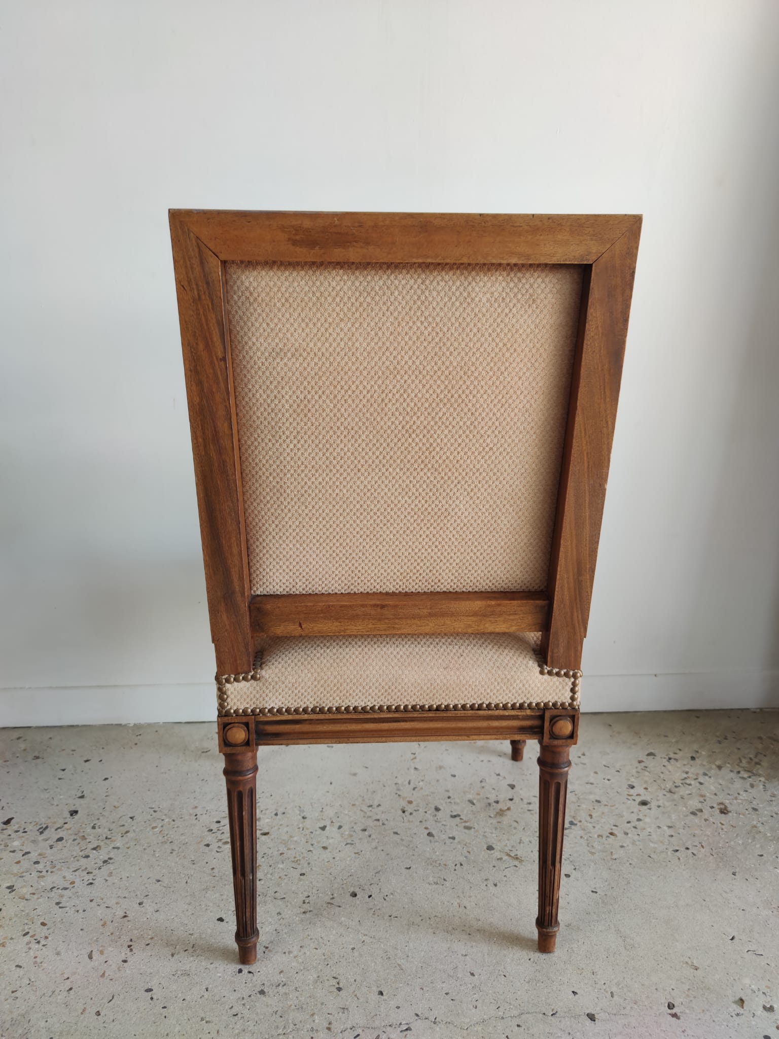 Louis XVI Jacob style armchair beige trim