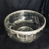 Crystal and silver bowl