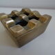 Scandinavian design ashtray in vintage bronze Ultima an 70