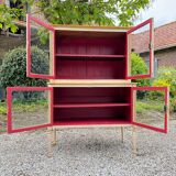 Louis xvi xviii eme century painted wood showcase