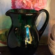 Vintage Empoli blown glass jug