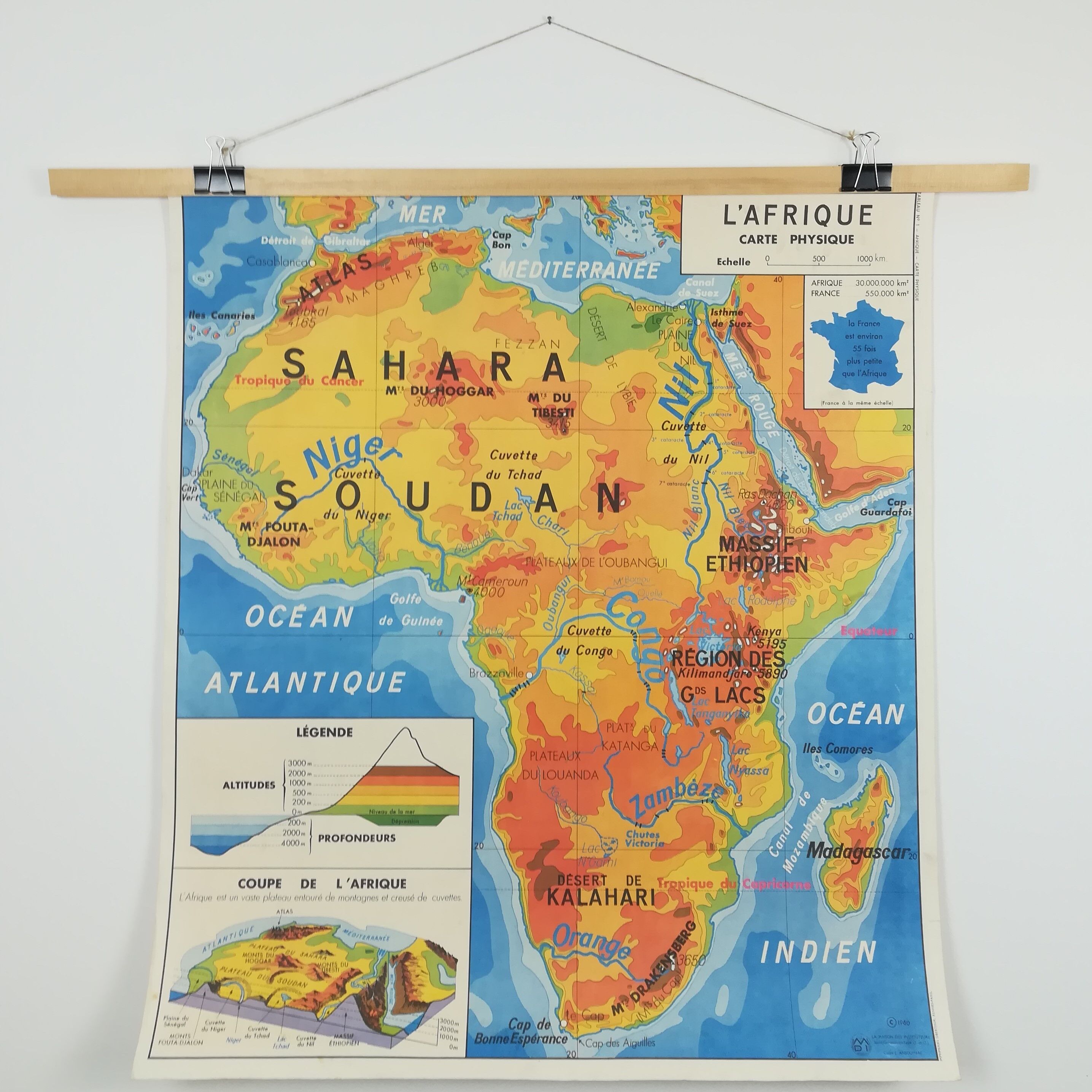 MDI SCHOOL POSTER – PHYSICAL MAP EUROPE & AFRICA