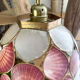 Mother-of-pearl and vintage brass pendant lamp