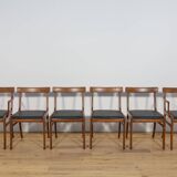 Danish Dining Chairs by Ole Wanscher for Poul Jeppesens Furniture Factory.