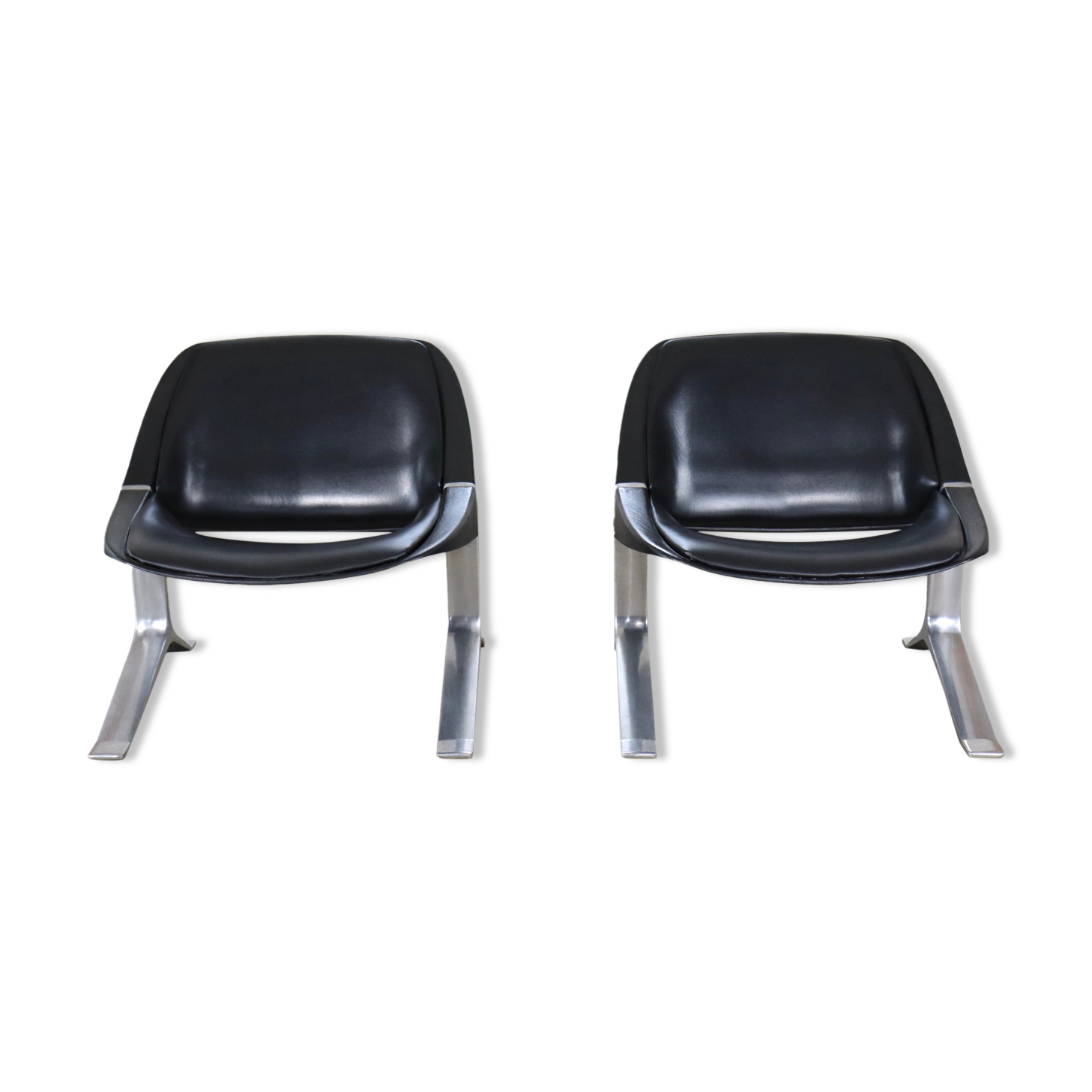 Pair of Knut Hesterberg lounge chairs, Germany 1971