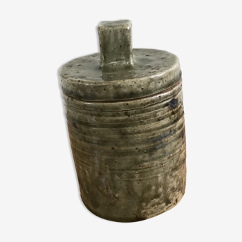 Glazed stoneware tobacco pot