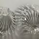 Pair of vintage shell glass trinket dishes