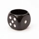 Black die-shaped pot 12 by 12.