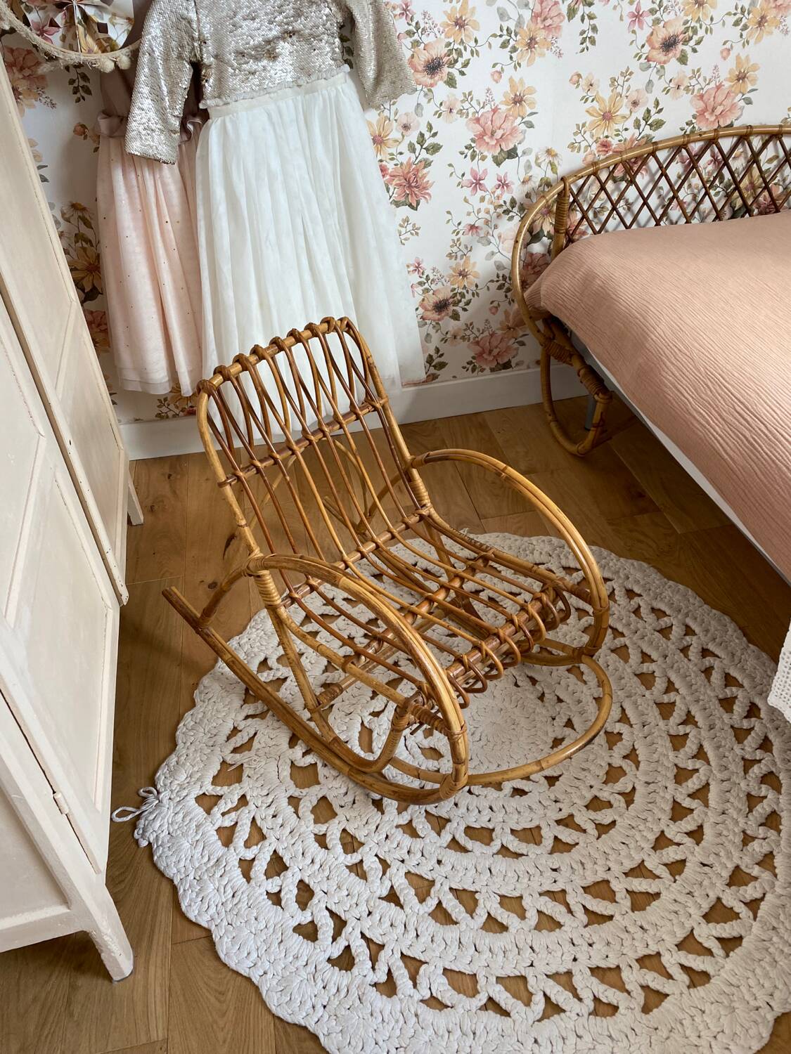 Rattan rocking chair