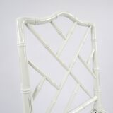 Set of 4 faux bamboo dining chairs, 1970s