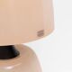 Pair of Italian Murano Glass Table Lamps in Blush Pink with Brass Details