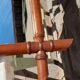 Mirror period 1950 wood beautiful imitation bamboo