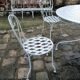Antique wrought iron garden furniture