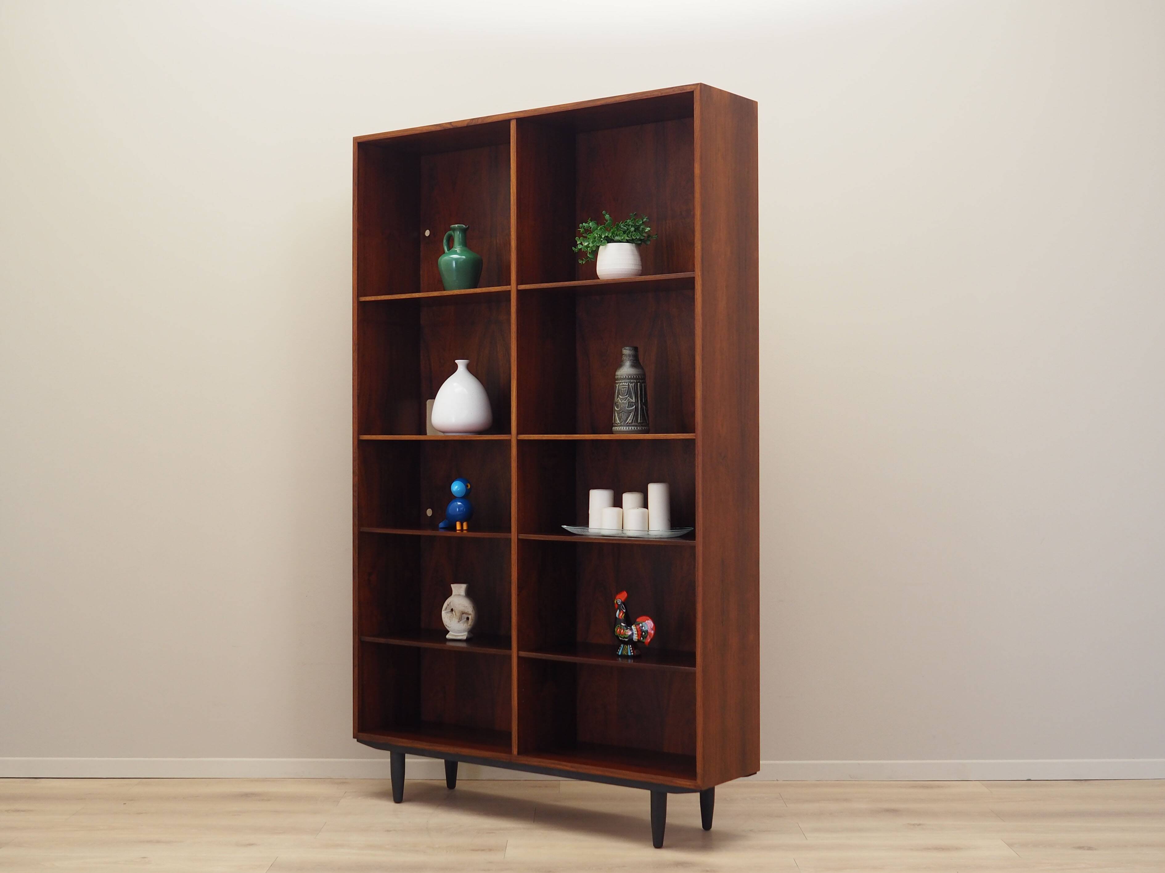 Rosewood bookcase, Danish design, 1970s, manufactured by Omann Jun