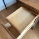 Teak and steel desk