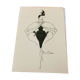 Nice press fashion illustration Pierre Cardin of the 90s