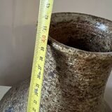 Large stoneware lamp base vase, 1970s vintage