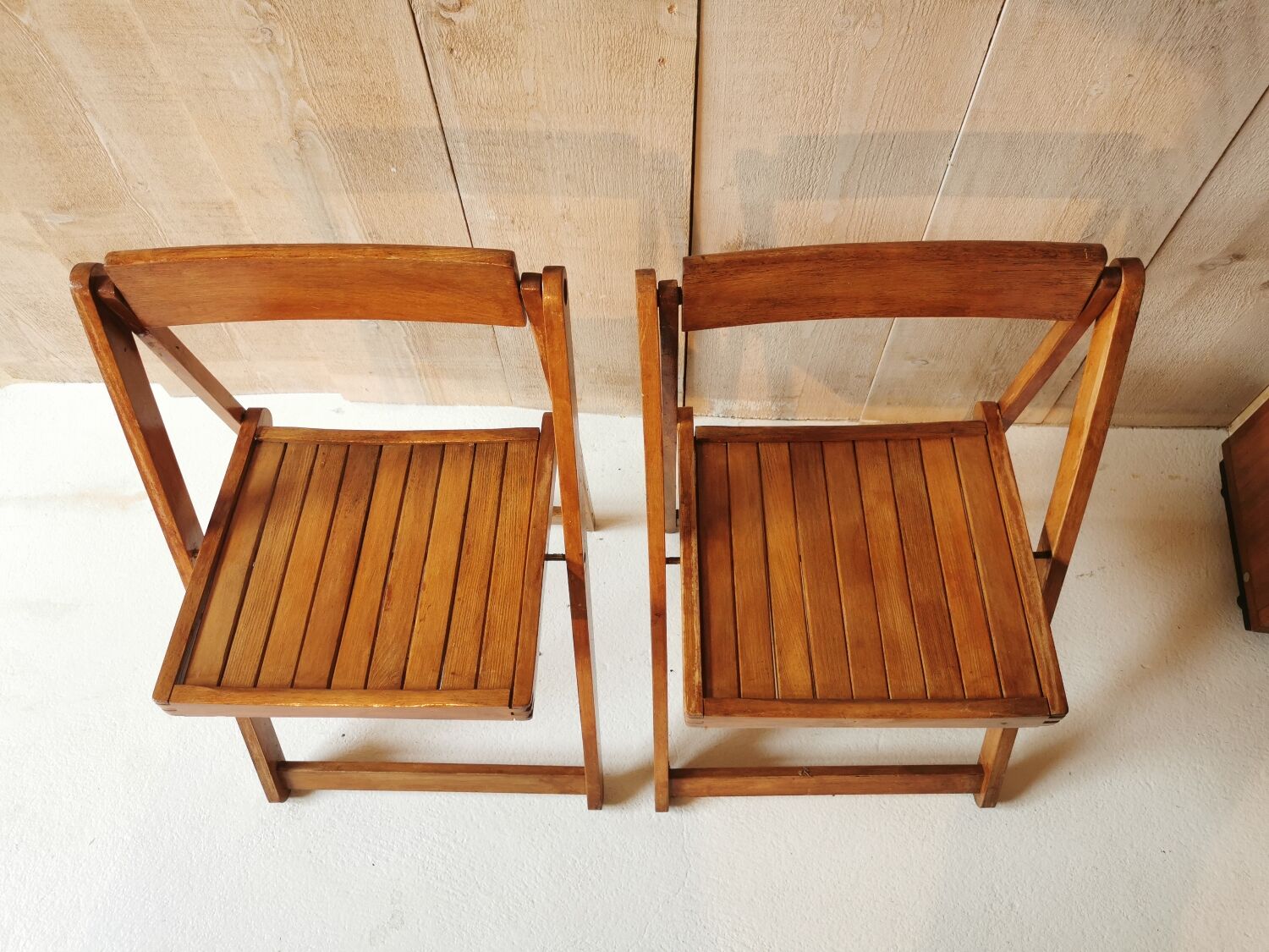 Pair of folding chairs