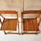 Paire de chaises pliantes