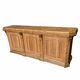Bistro counter with a Hungarian point design.