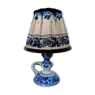 Petit lampe/bougeoir vintage Delft