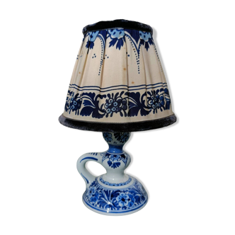 Small vintage Delft lamp/candle holder