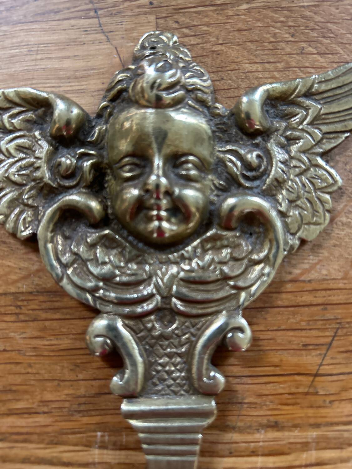 Brass angel ornament