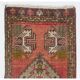 Vintage Accent Rug. Wool Turkish Seat Cover. Rustic Kitchen Rug. Handmade Door Mat. Bath Mat