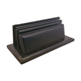 ILG leather letter holder - vintage
