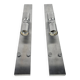 Wall lamps (2) - design Stéphane Davidts - brushed steel - Belgium - 80's
