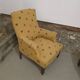 Pair of light mustard yellow English armchairs
