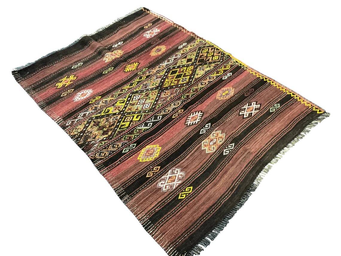 Oushak Handwoven Tribal Kilim Rug
