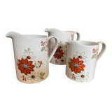Set 3 pichets myott "bermida" staffordshire england