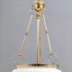 Vintage Murano Glass and Brass Ceiling Light in Neoclassical Style, Italy
