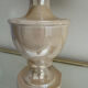 Beige glazed ceramic lamp from the 80s