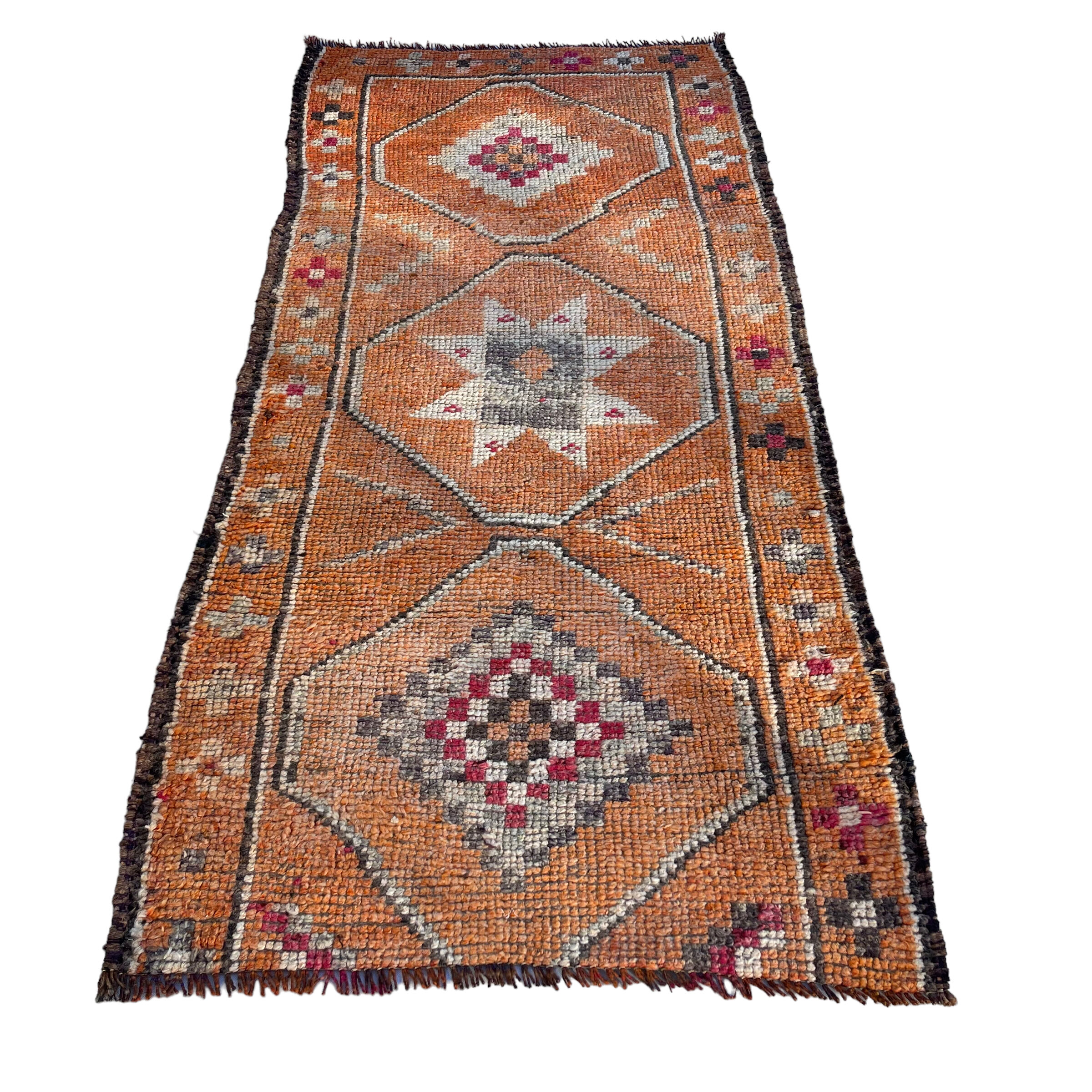 Vintage Kurdish Herki Rug Runner , 192 x 90 cm