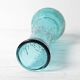 Turquoise Stylish Glass Flower Vase / Bibi / Italy / 1980s