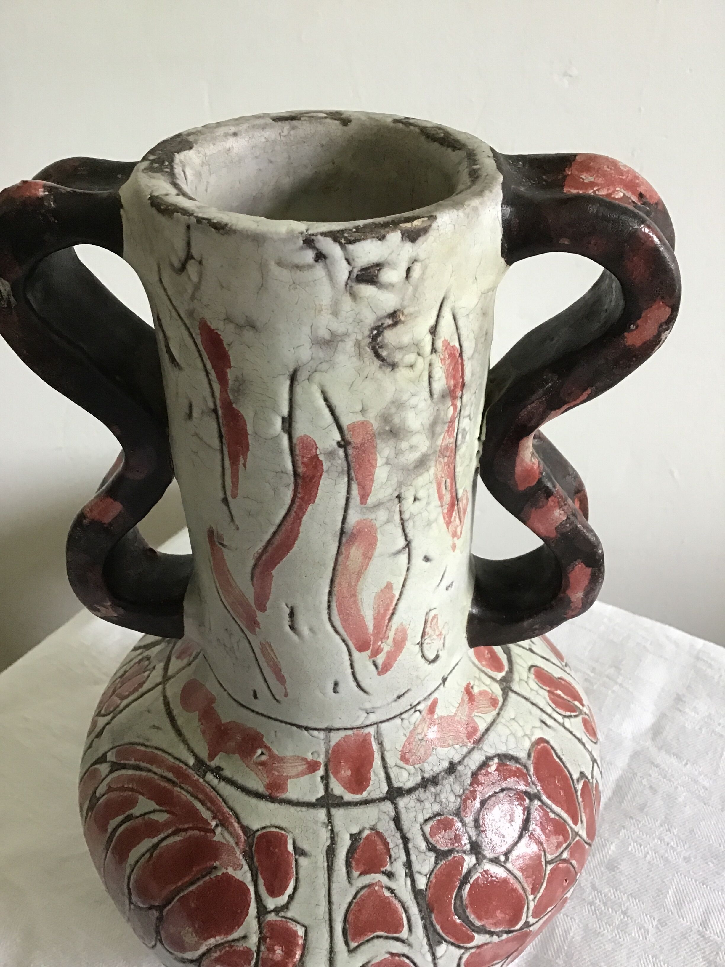 Vase ceramic Jérôme Massier (1858-1926)