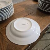 Set of Cérabel porcelain soup and dinner plates from Baudour