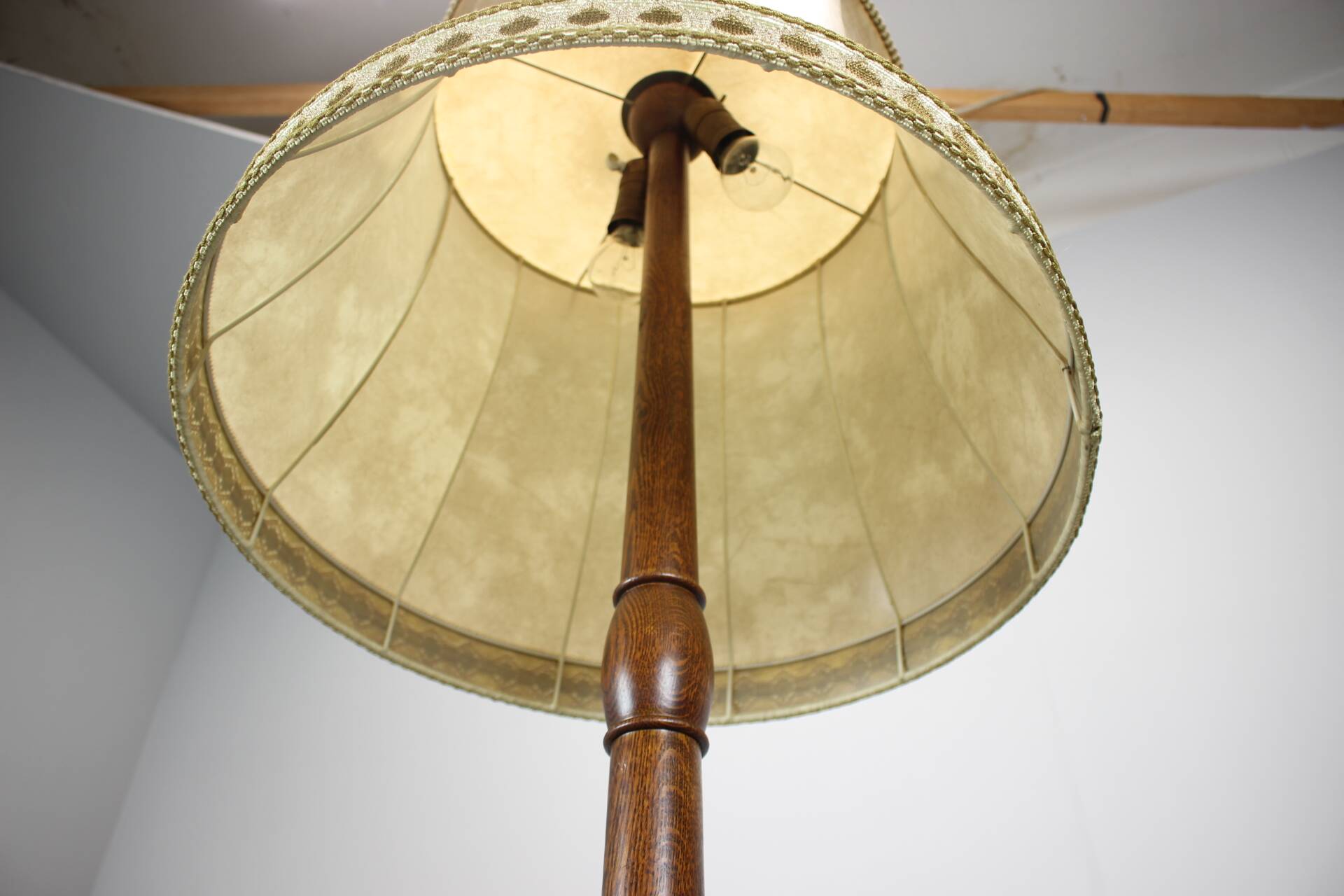 Art Deco floor lamp from the 1930s, Czechoslovakia