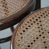 Ensemble de 2 chaises de bistrot vintage en bois Jacob & Josef Kohn Vienne