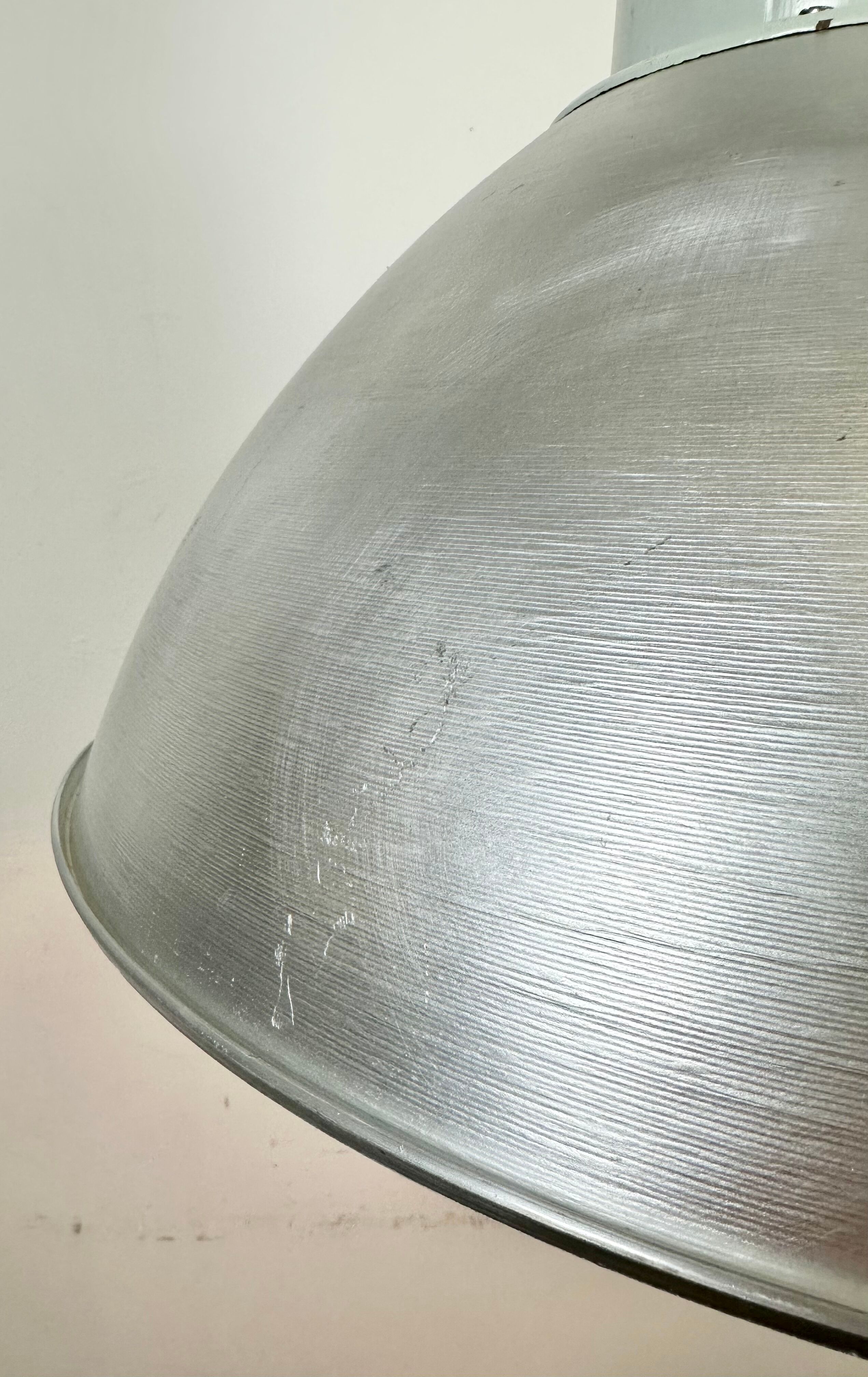 Industrial aluminium pendant light from Elektrosvit, 1960s
