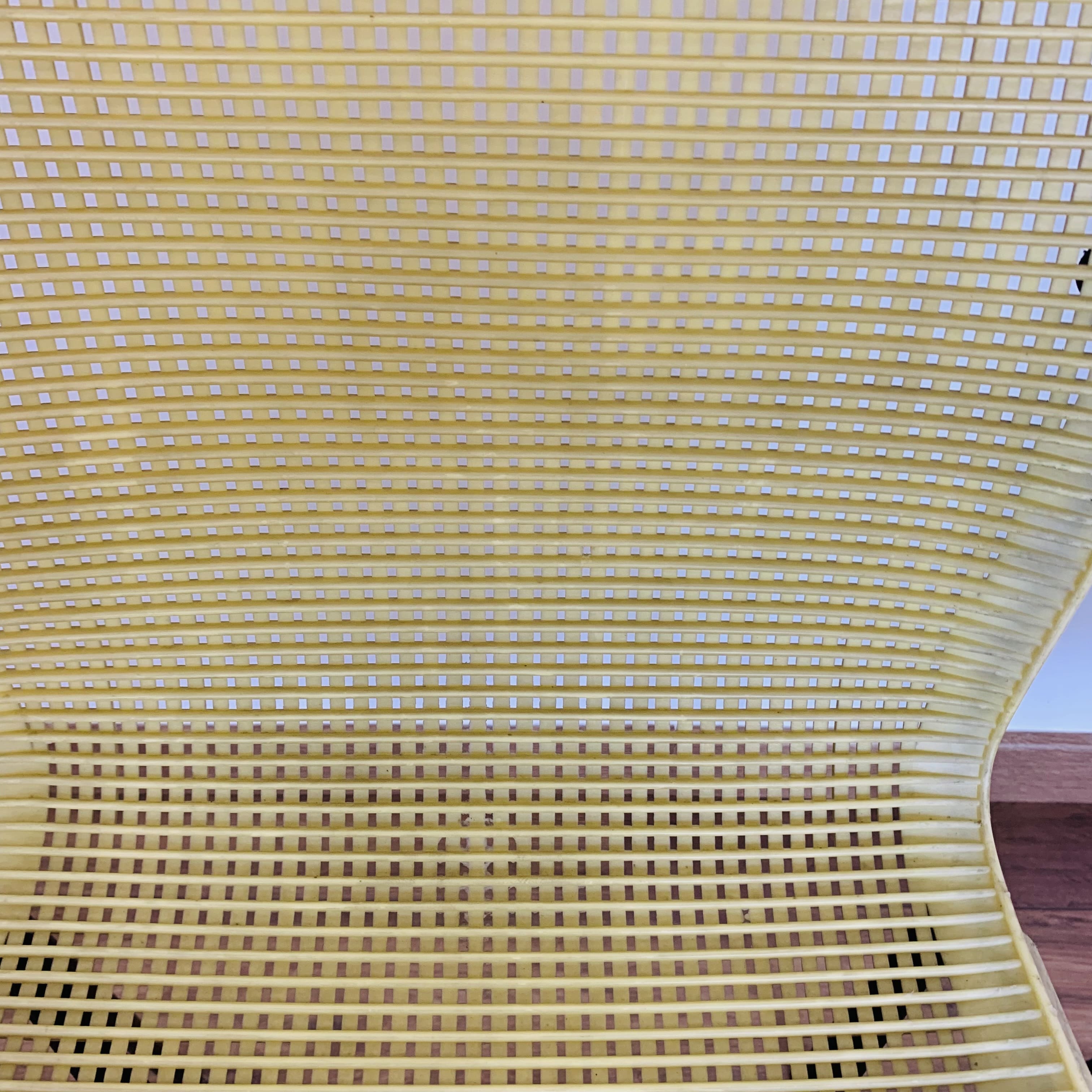 4 yellow outdoor armchairs